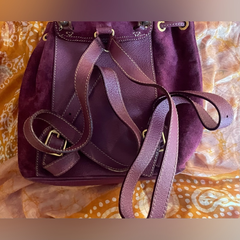 Rare Gucci purple Tom Ford era bamboo backpack. EUC with no noted flaws! - Picture 6 of 14